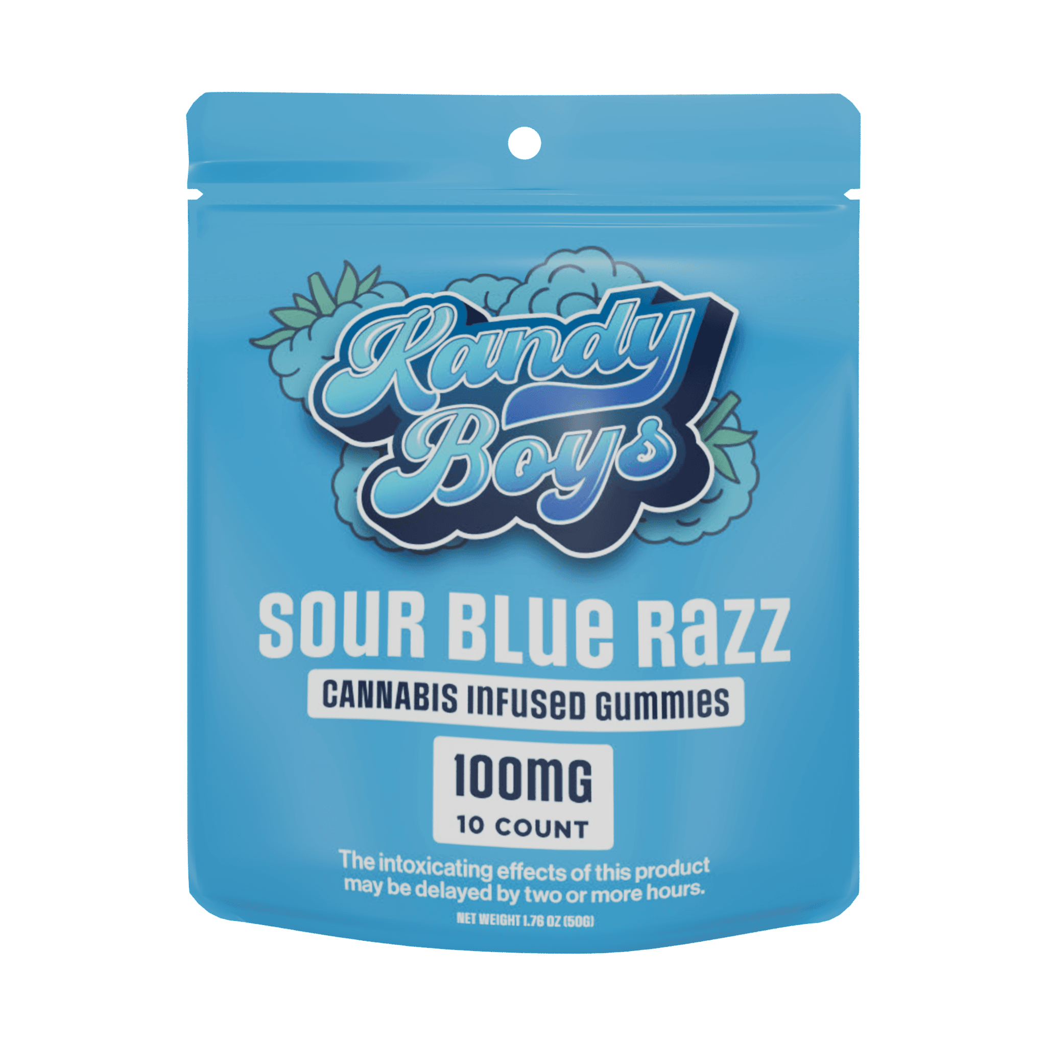 Kandy Boys SOUR BLUE RAZZ I KANDY BOYS GUMMIES - 100 MG