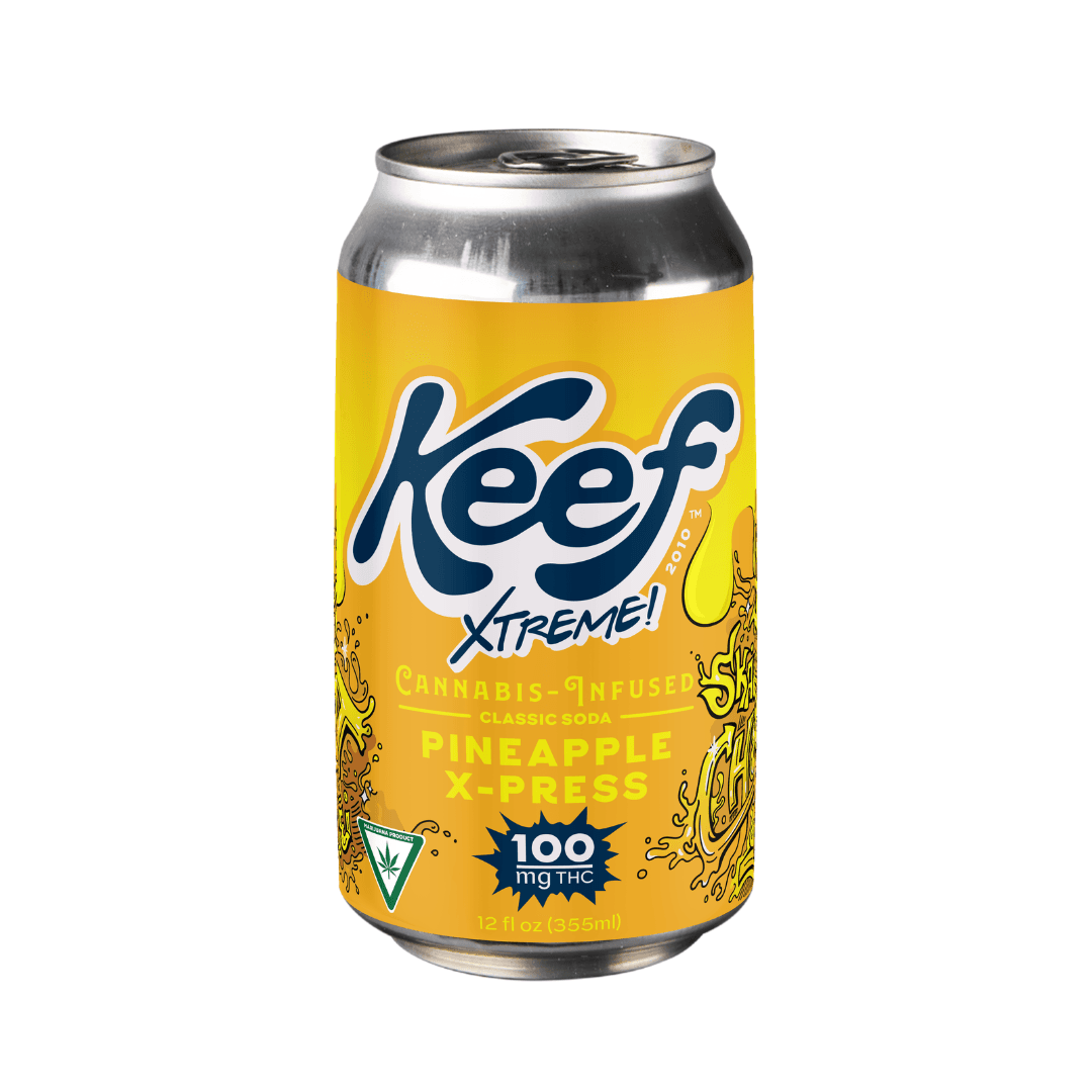 Keef Pineapple X-Press Xtreme THC Soda | 100mg