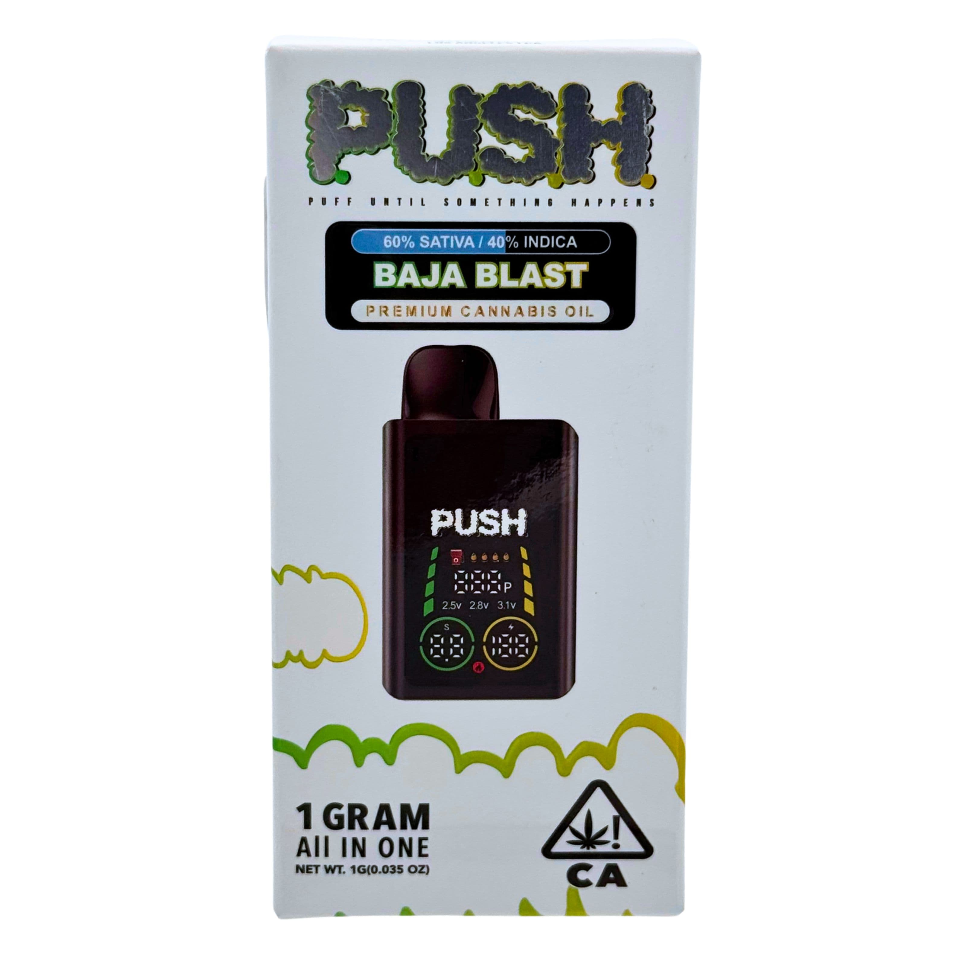 PUSH Push Baja Blast Sativa Hybrid AIO 1g