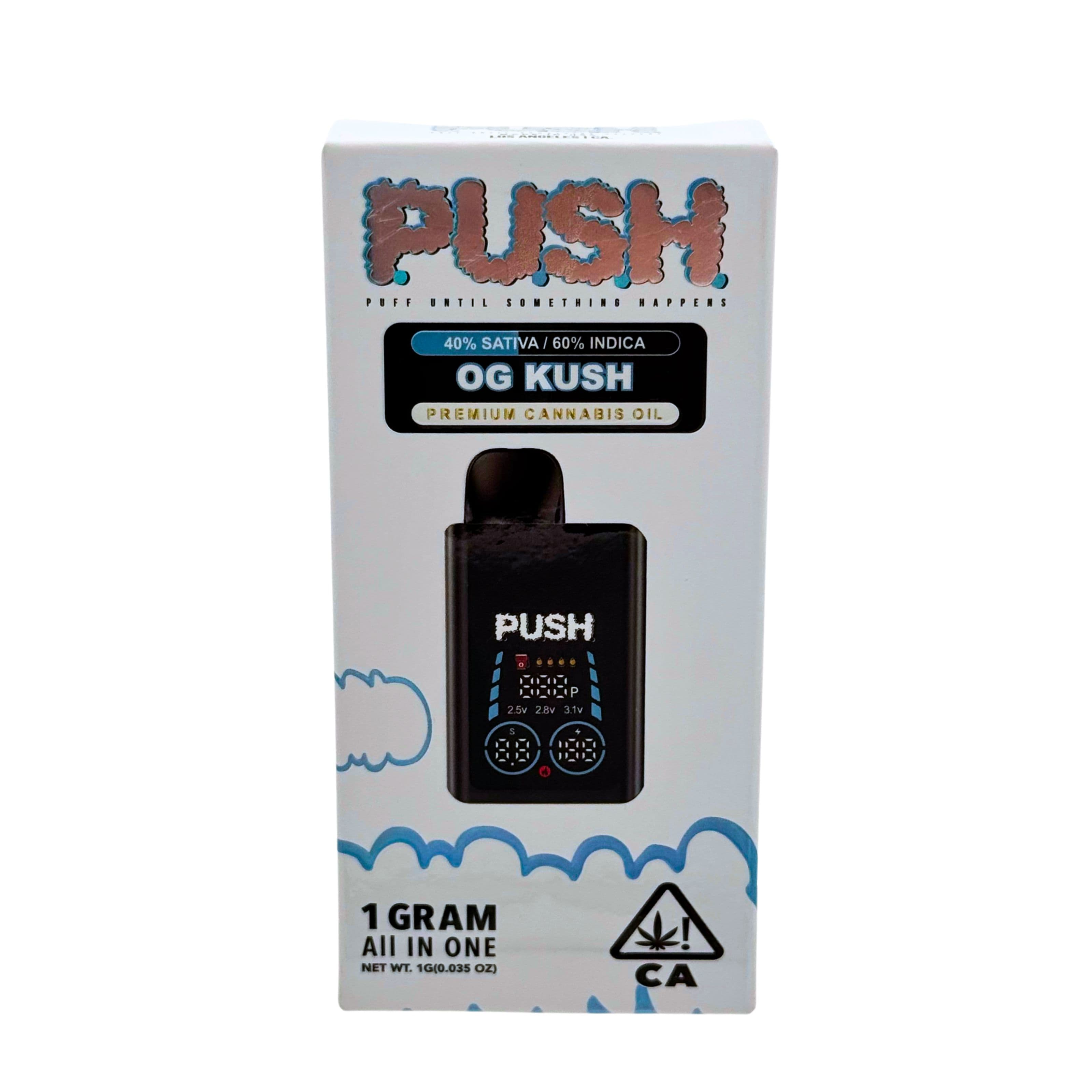 PUSH Push OG Kush Indica Hybrid AIO 1g