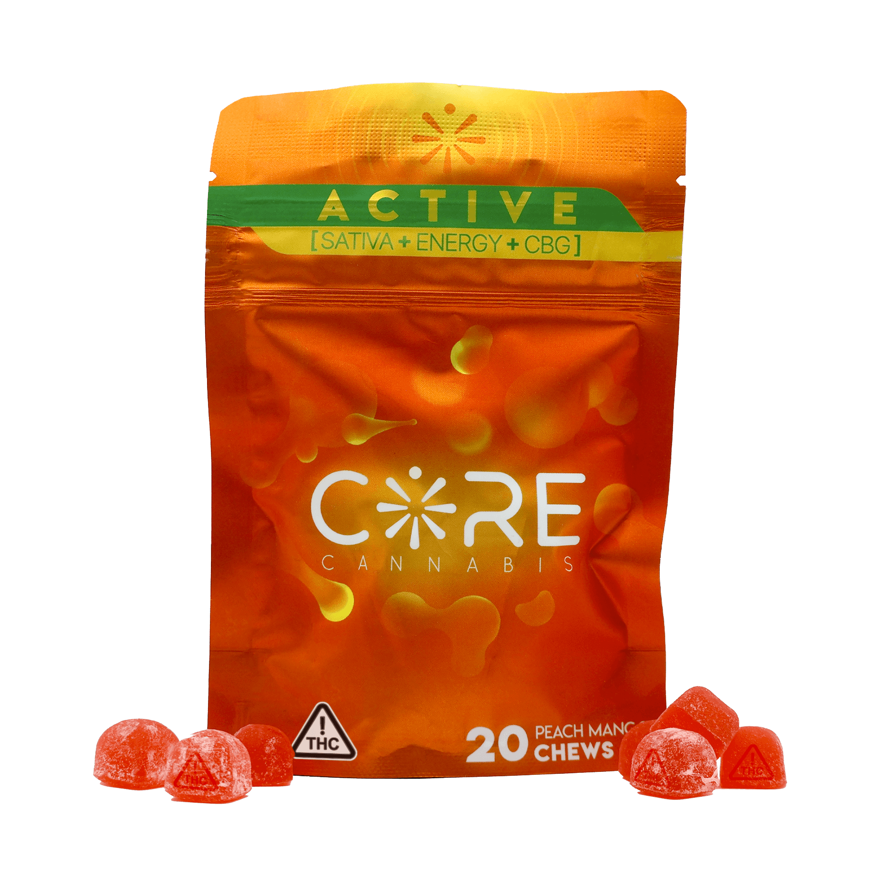 CORE Cannabis Peach Mango | Active Gummies (100mg)