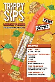 Trippy Sips Trippy Sips Mango Fusion Pure Diamonds 0.95g Prefilled Vape Cartridge