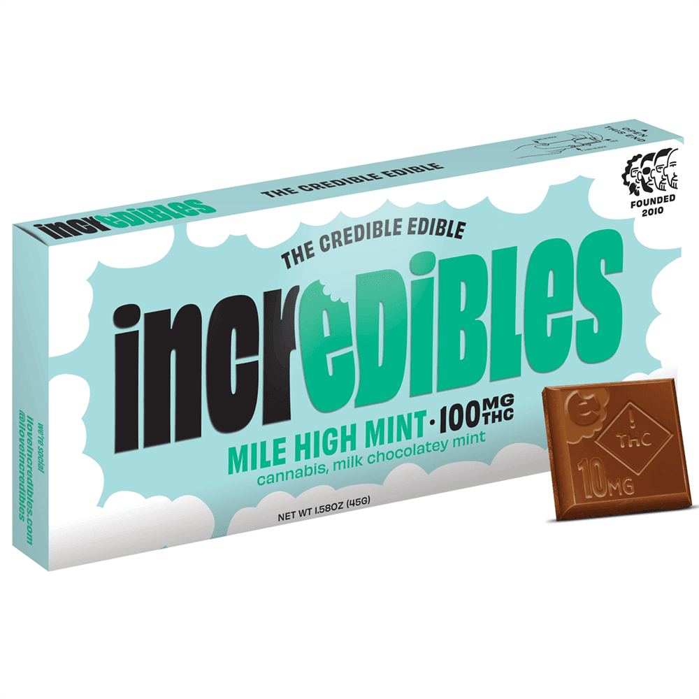 Inc.edibles Mile High Mint | Chocolate Bar | 100mg (20pcs)