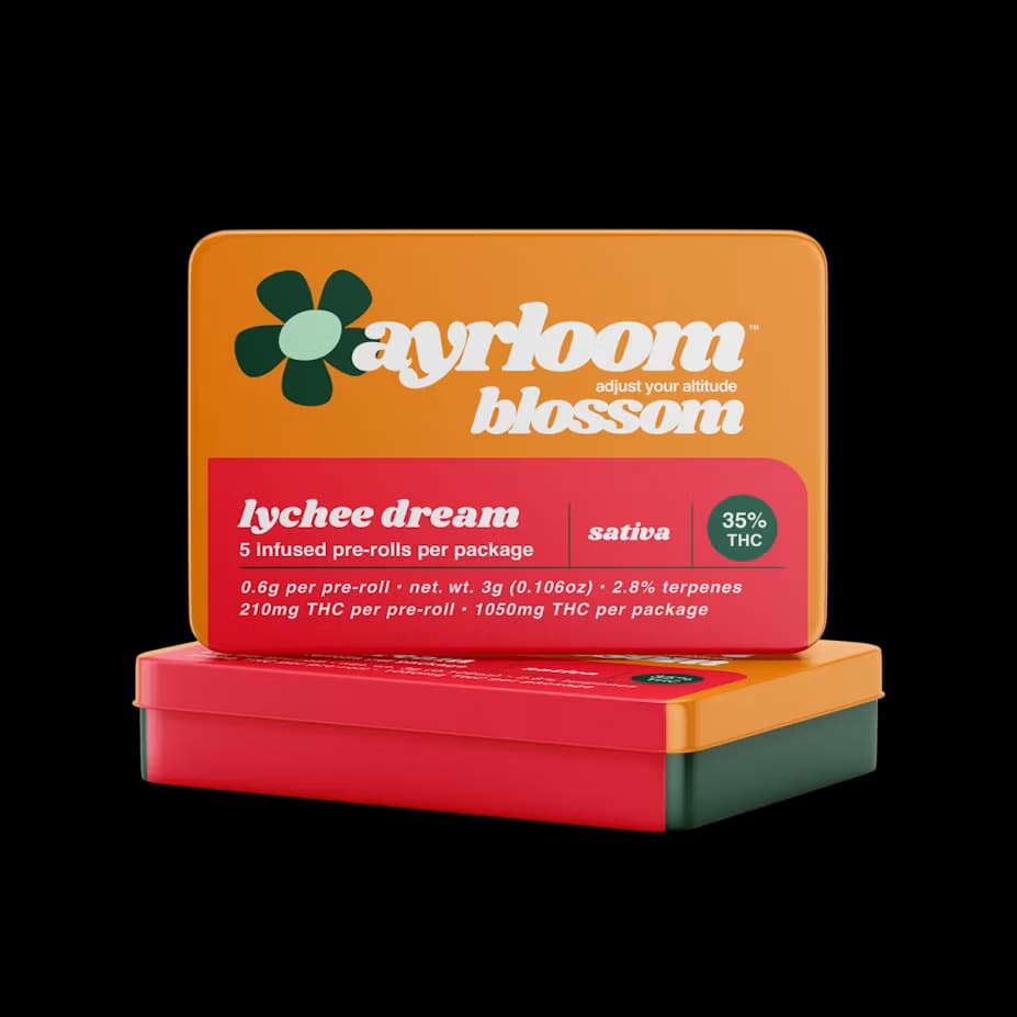 Ayrloom Lychee Dream Infused Pre-Roll | 5 Pack | 3g