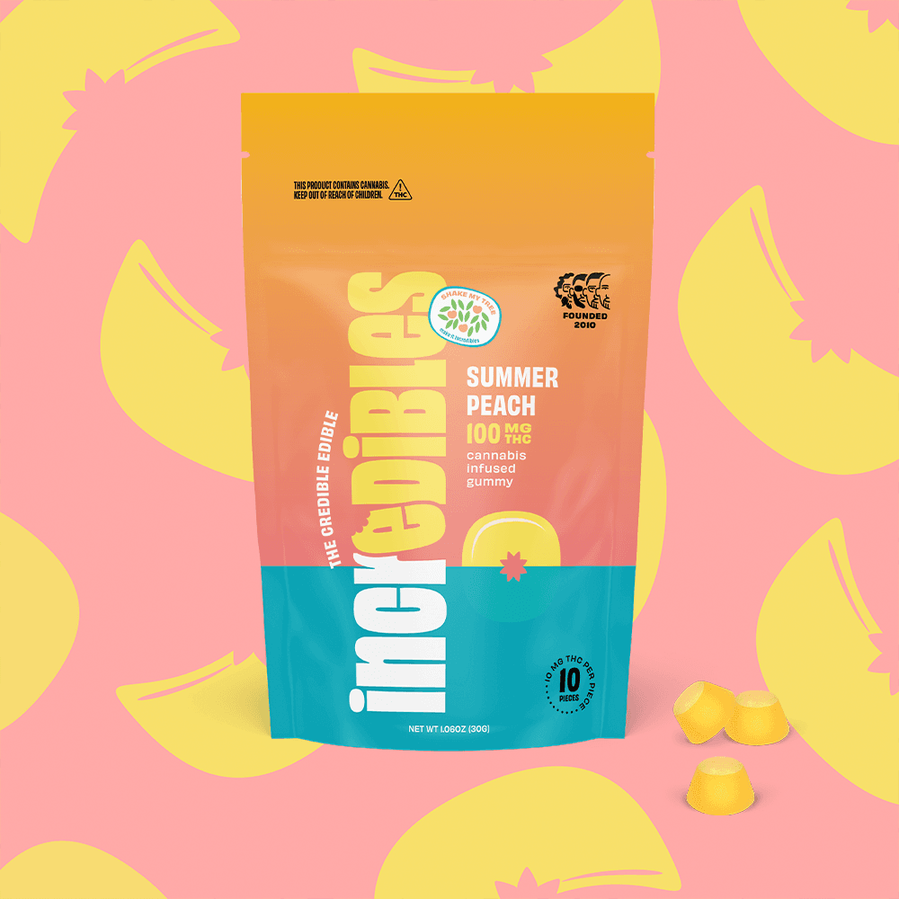 Inc.edibles Summer Peach | Gummies | 100mg (10pk)