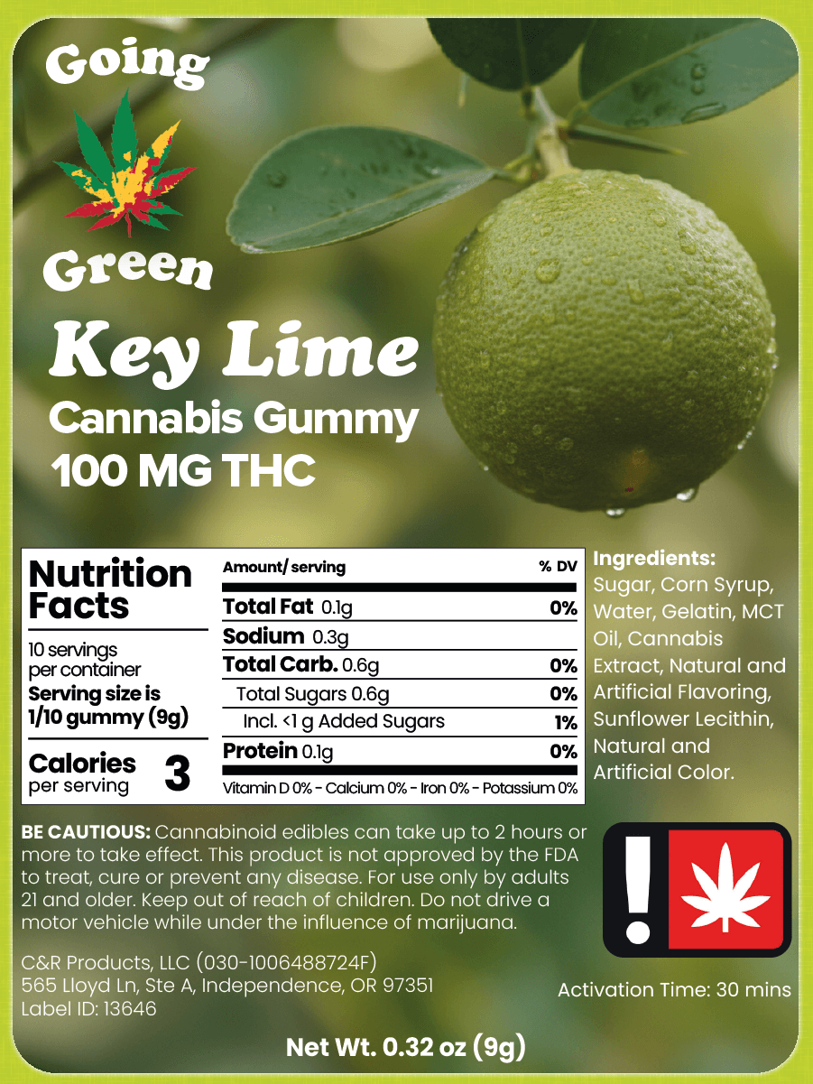 Better Edibles Key Lime Single Gummie