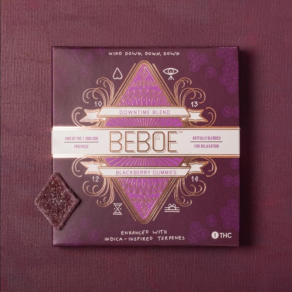 BEBOE 1:1 Downtime Blackberry [14pk] (100mg CBD/100mg THC)