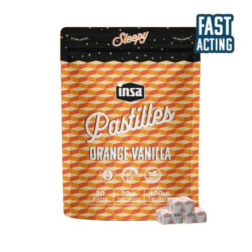 Insa Orange Vanilla Diamond Infused Pastilles [2:1:1 THC:CBD:CBN] 20ct/20mg