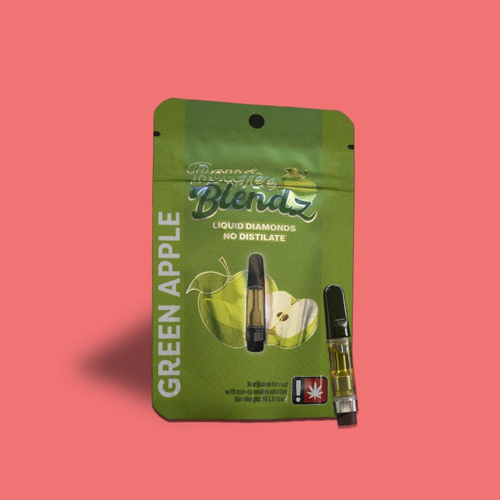 Boujee Blendz Green Apple Liquid Diamond | Flavored | Cartridge