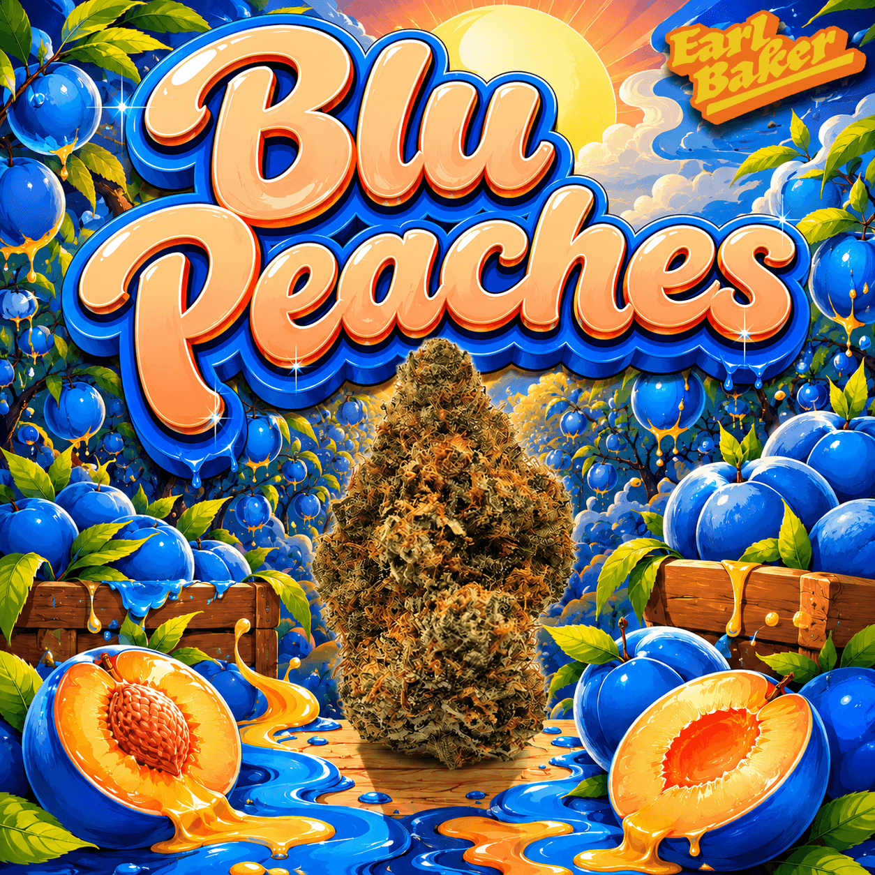 Earl Baker Whole Flower - Blu Peaches 0132