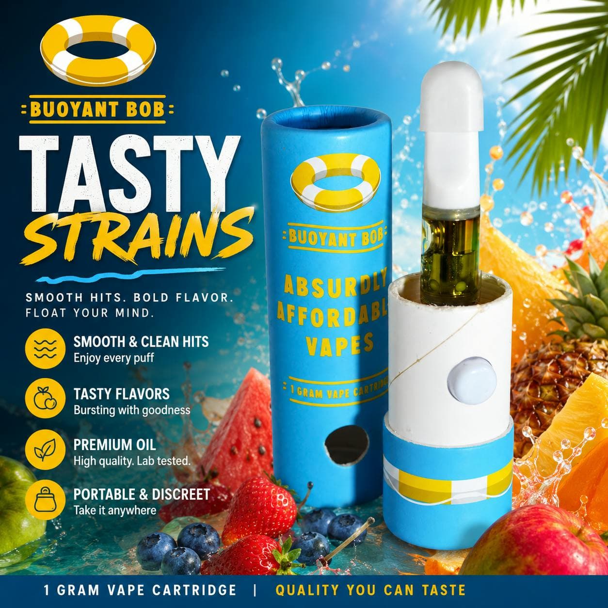 Buoyant Bob BERRYLICIOUS CARTRIDGE - 1G