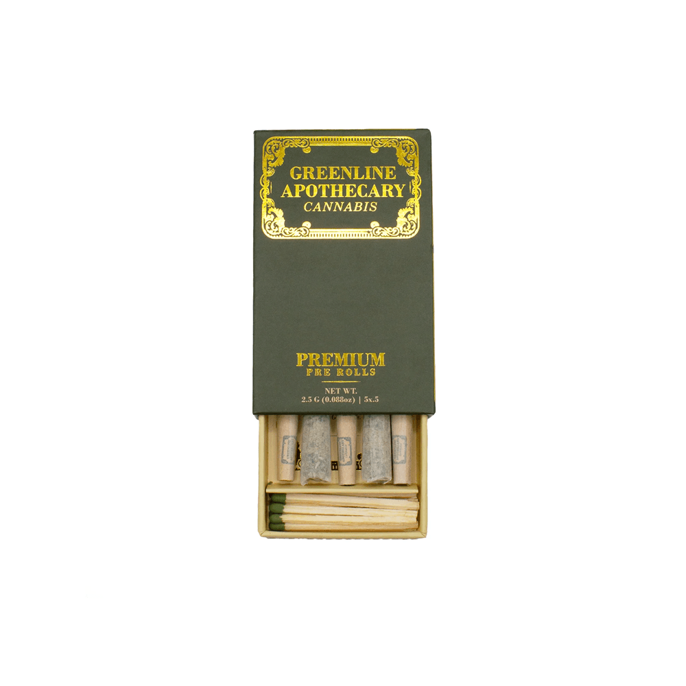 Greenline Apothecary 5pk .5g Pre Roll | Agent Orange