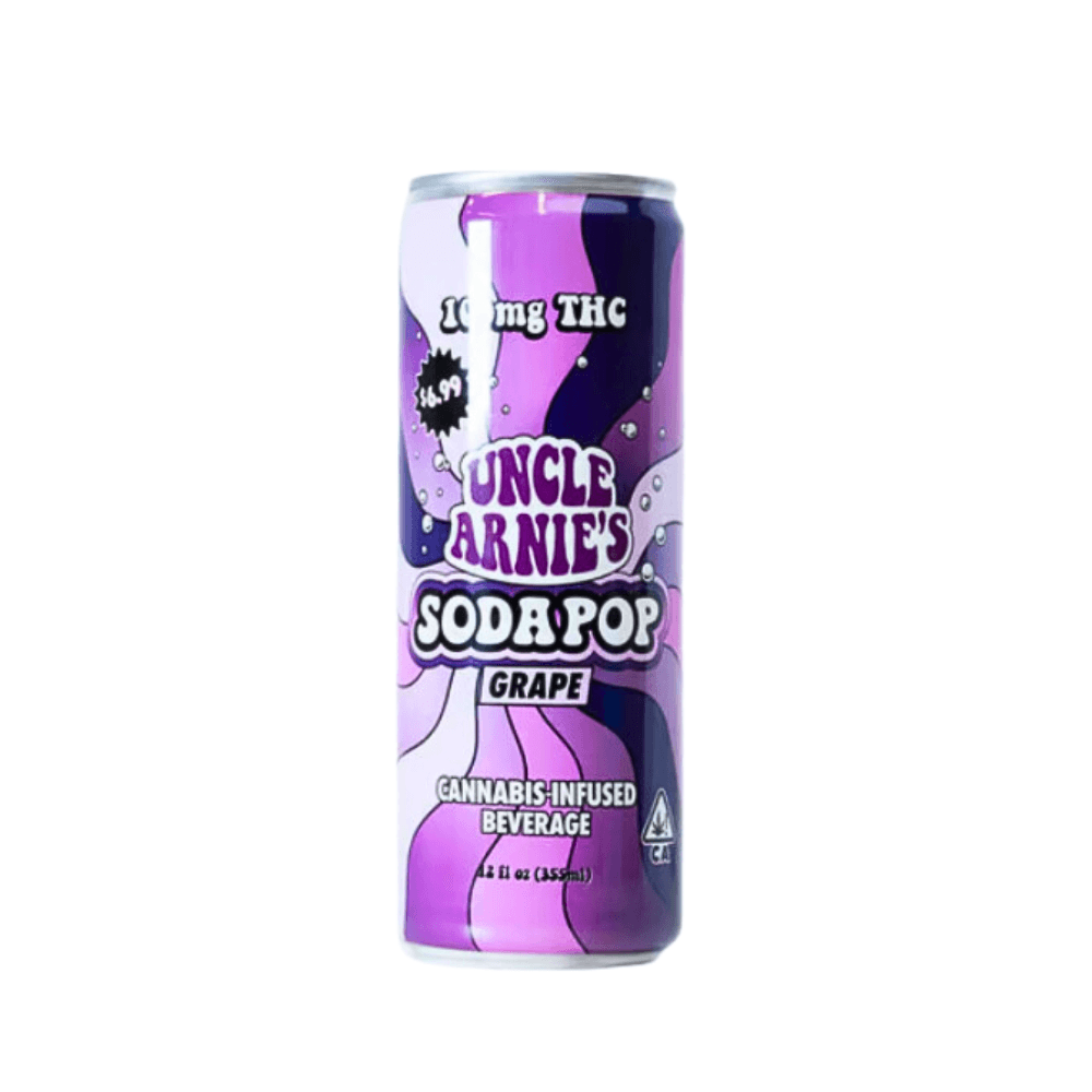 Uncle Arnies Beverage Grape | 12oz Soda | 100mg