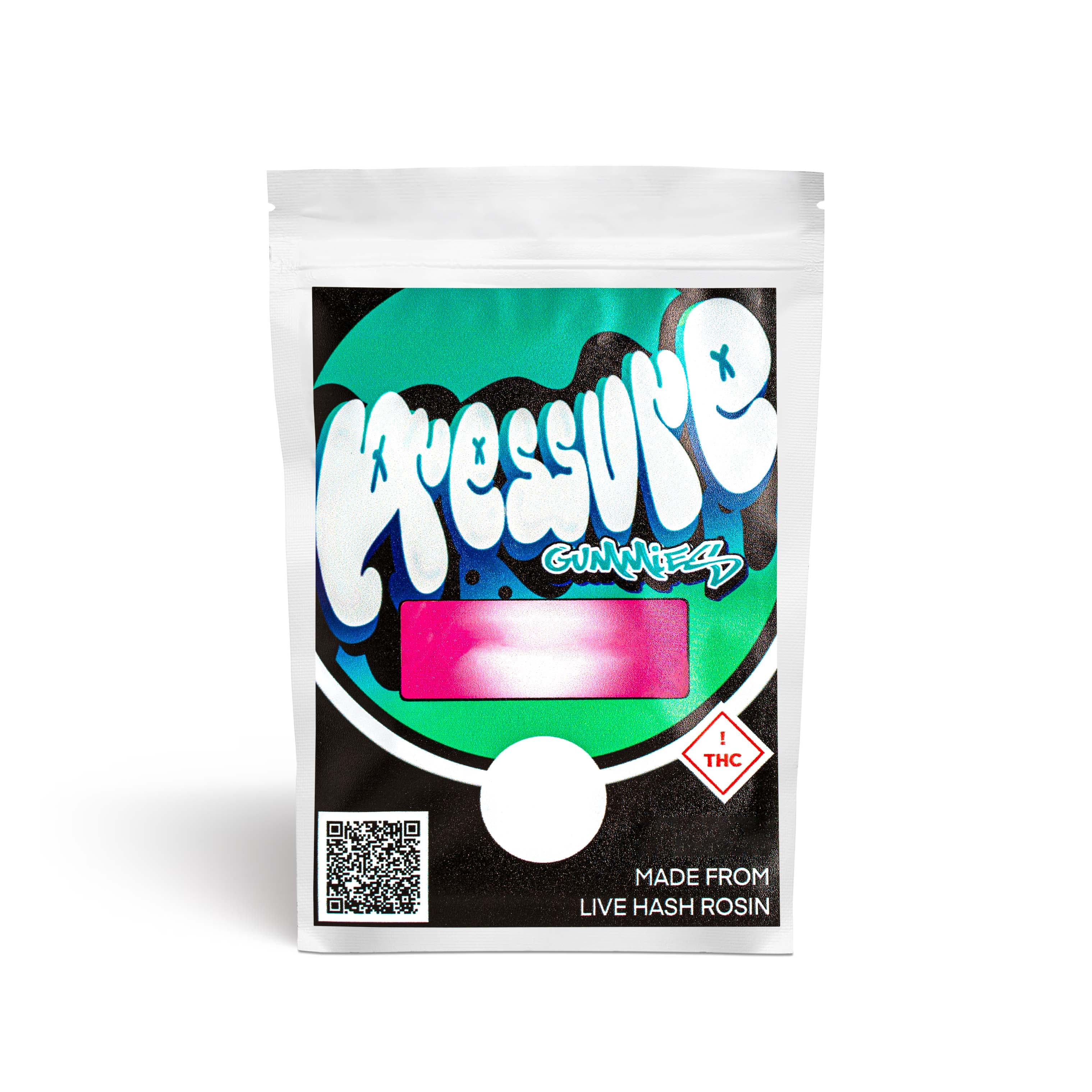 Pressure Blue Raspberry Rosin Gummies - 250mg (Medical)