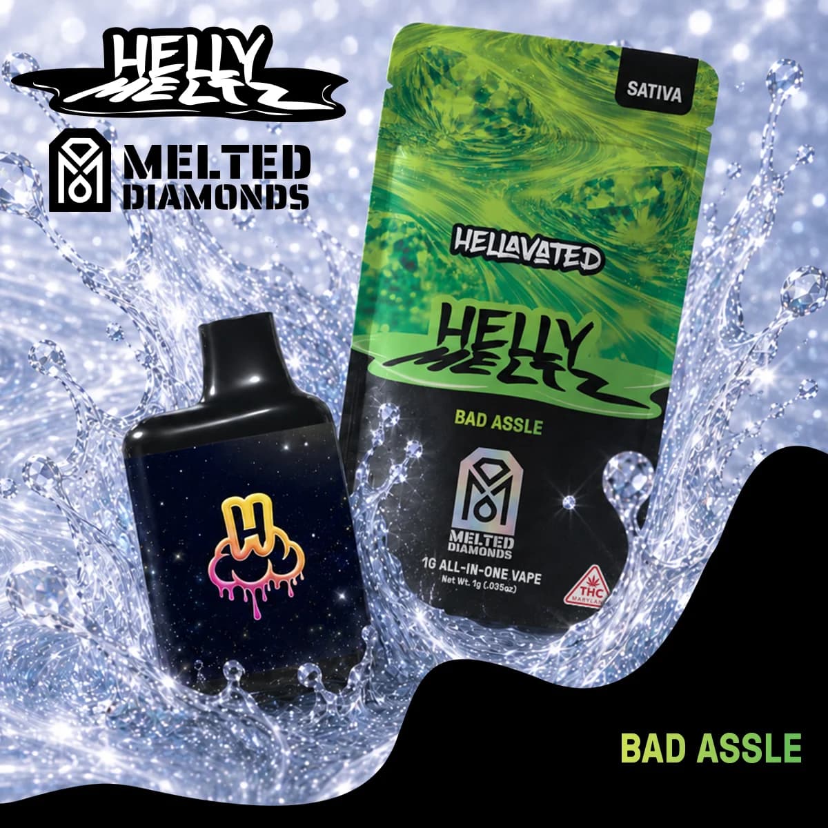 Helly Meltz Bad Assle Live Diamonds Cloud Bar