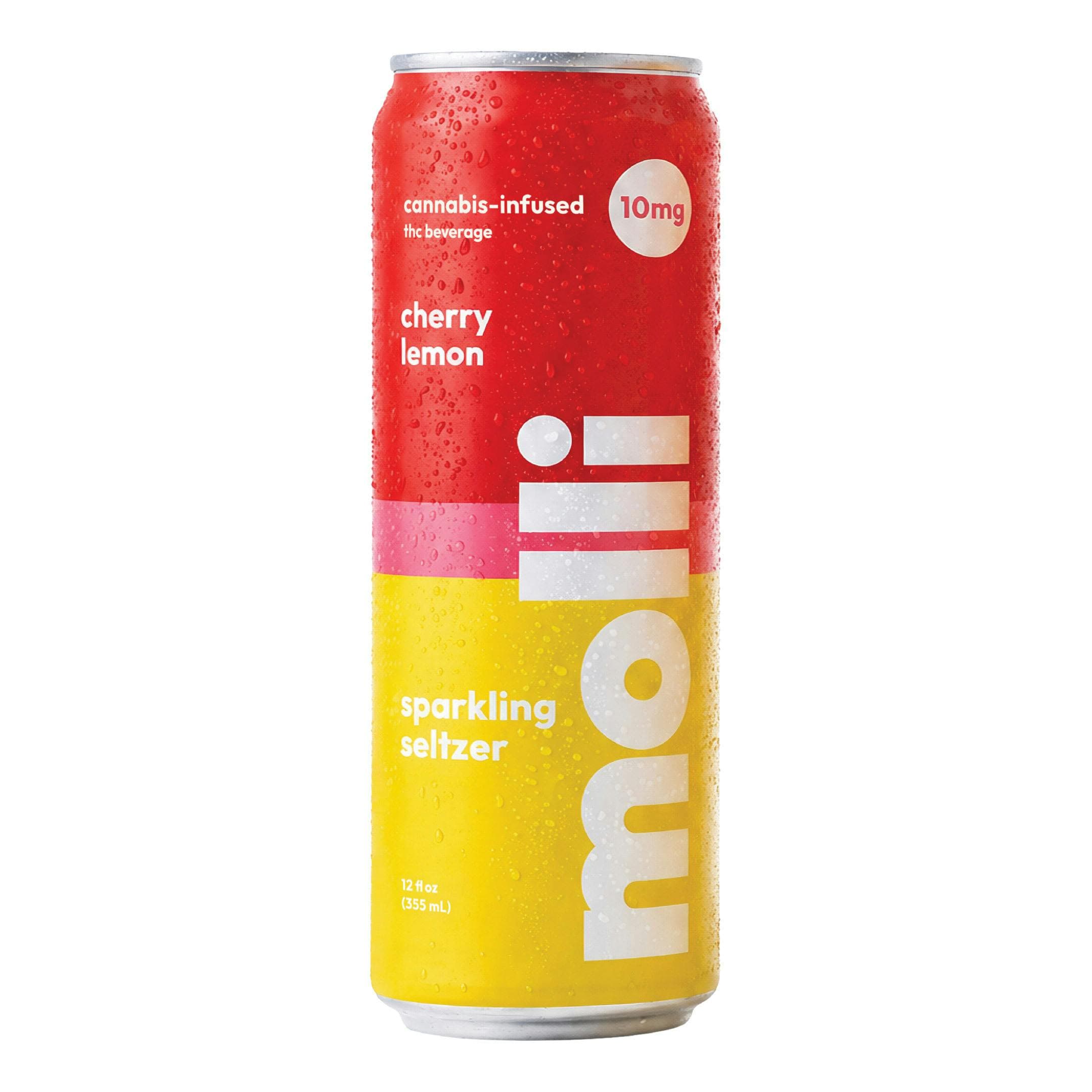Molli SPARKLING SELTZER 12FLOZ [10MG] CHERRY LEMON - 10 MG Beverages