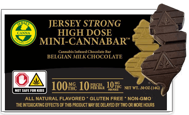 Jersey Canna [REC] Inclusion Gourmet | Cannabars | High Dose | 1ct/100mg