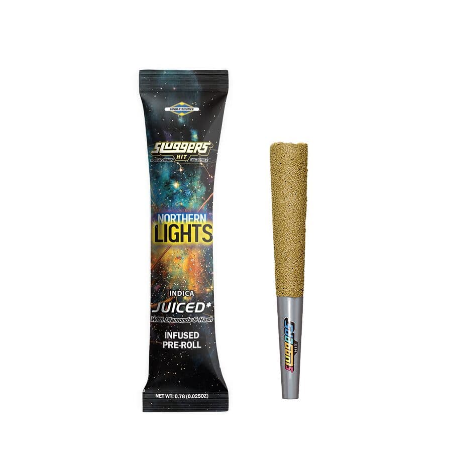 Sluggers Northern Lights Hash & Diamonds Infused Pre-Roll 5pk | Sluggers |