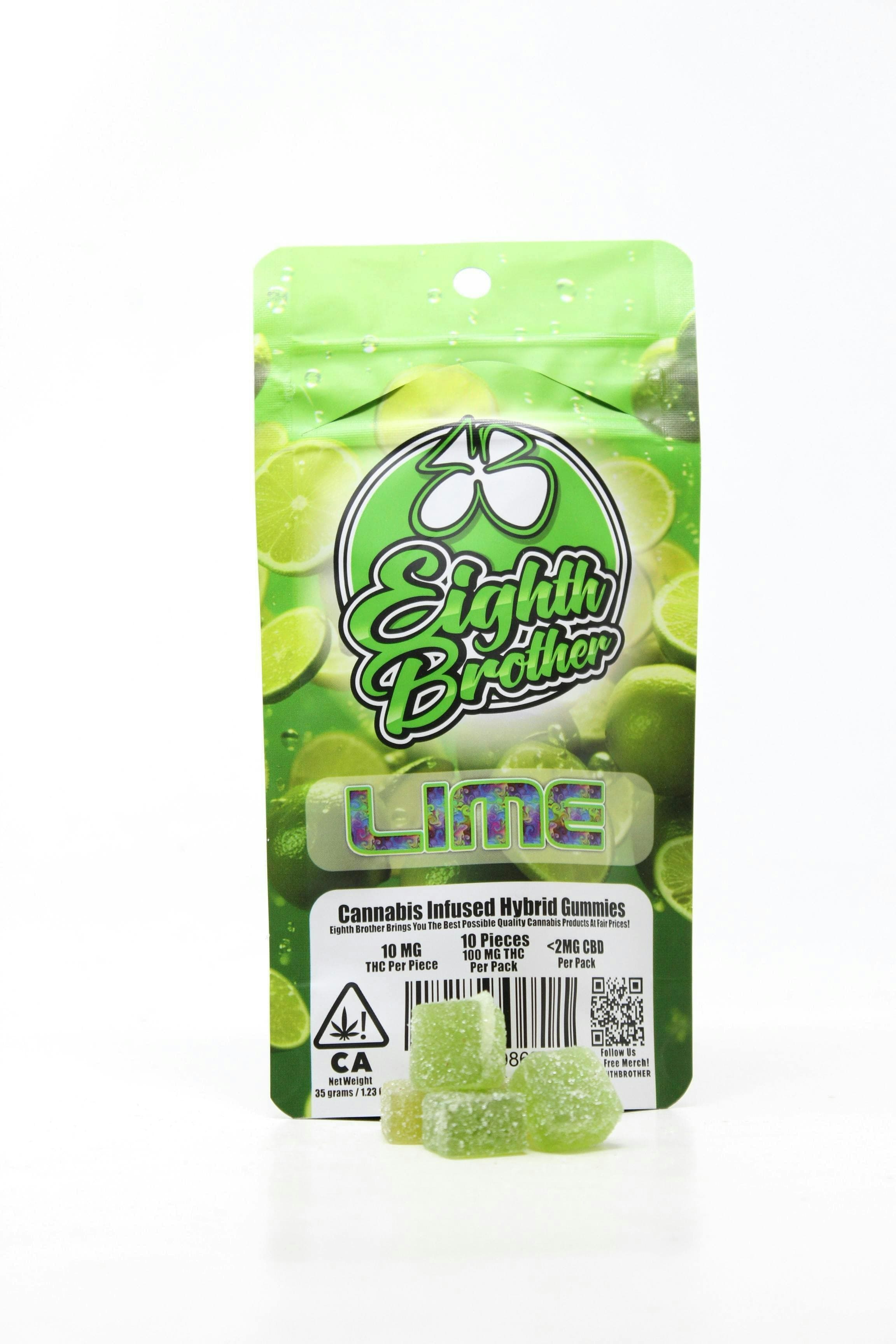 EIGHTH BROTHERS Lime | 100mg Gummies