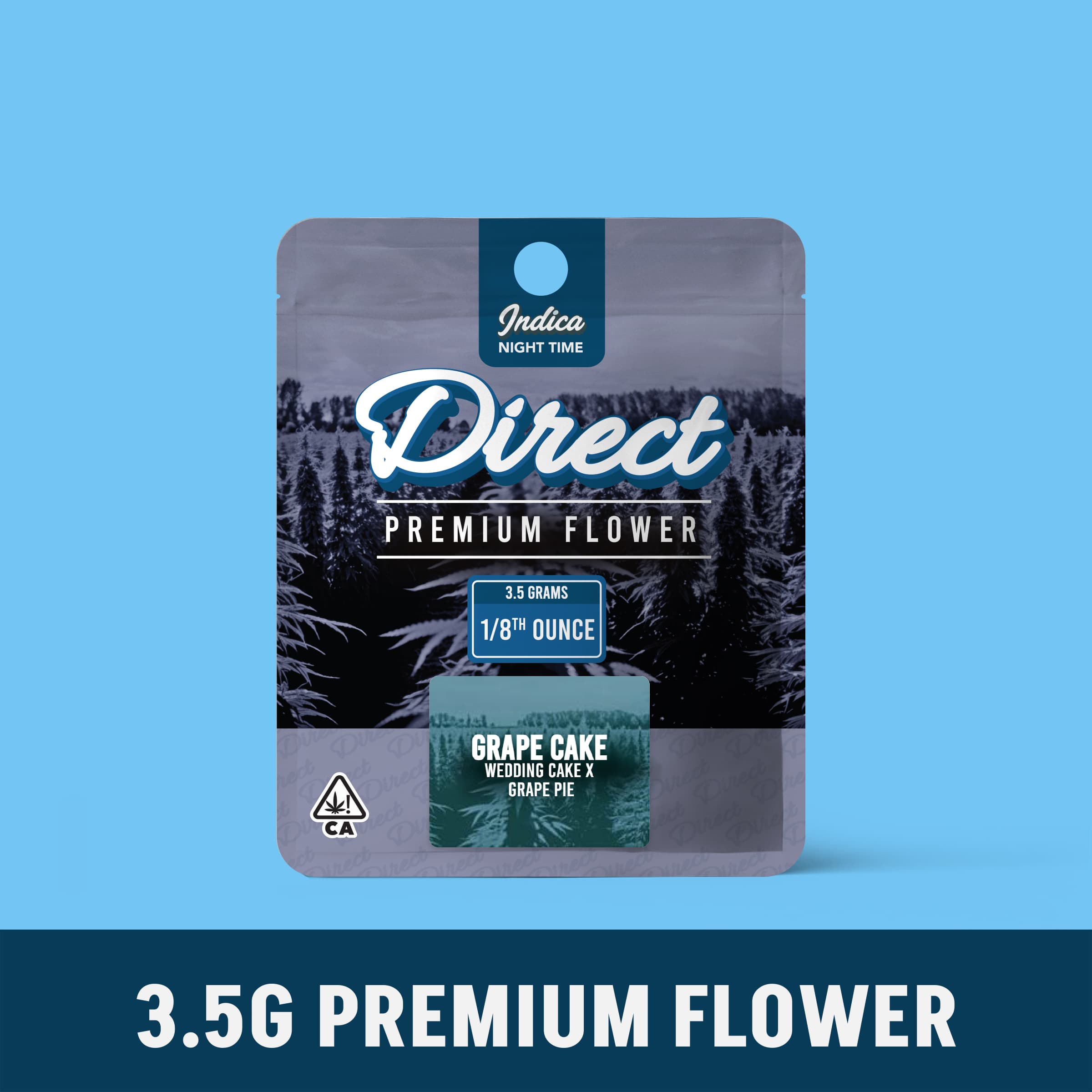 Wellgreens California Direct - Grape Cake (Hybrid) Flower 3.5g