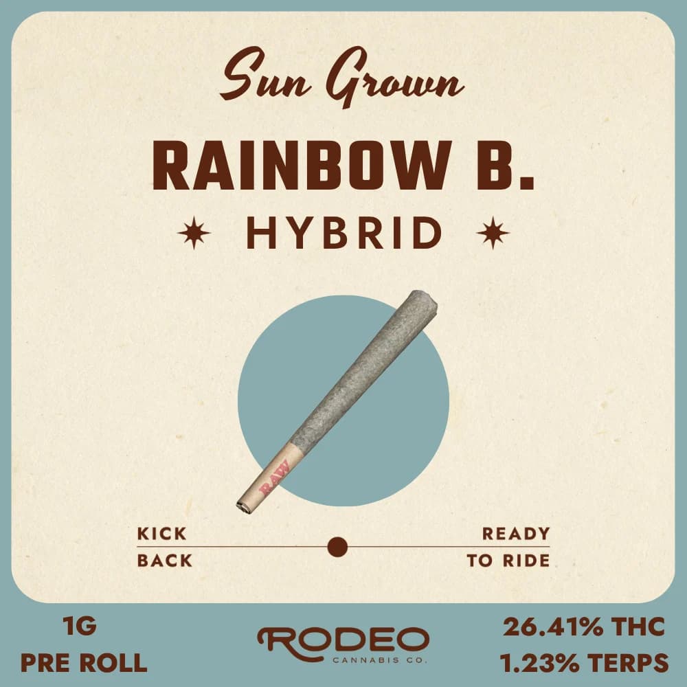Rodeo Cannabis Co Rainbow B (H) 1g Pre-Roll 1pk (1g) C0070000523