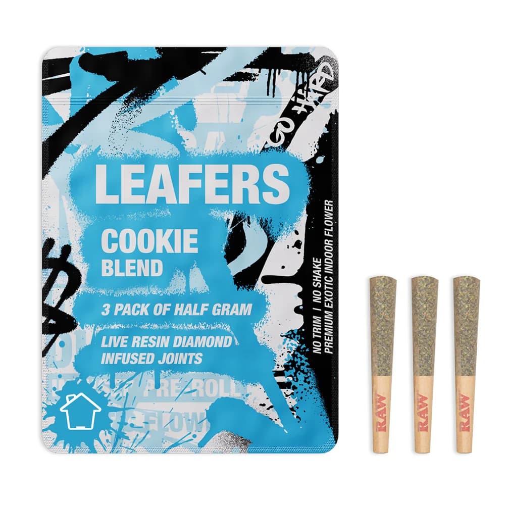 Leafers Leafers Cookie Blend Diamond-Infused Joints [3 x .5g]