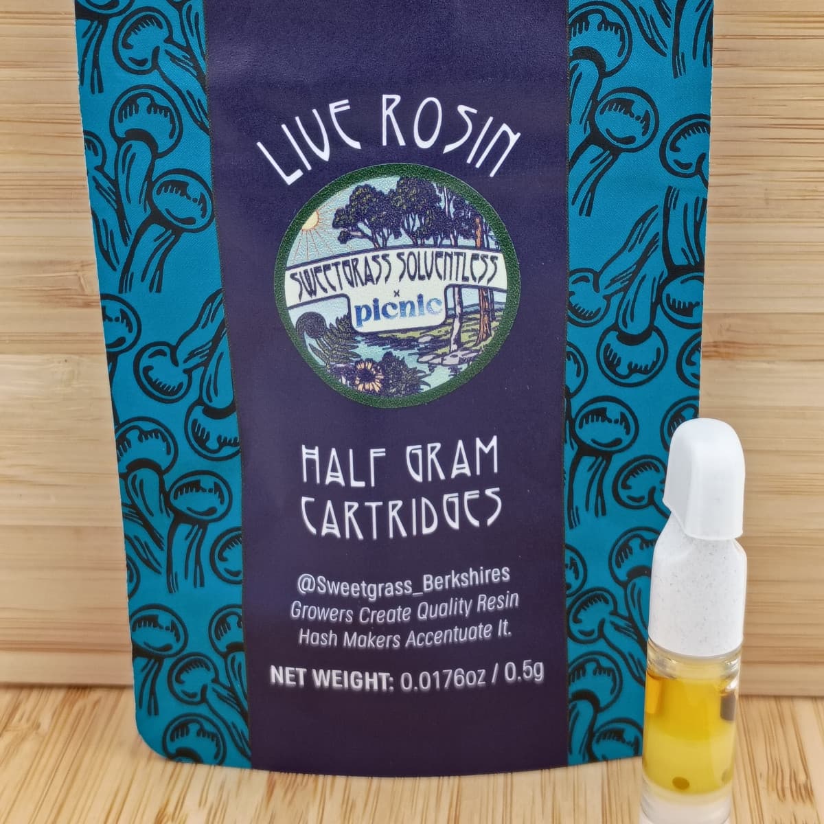 Sweetgrass Botanicals Papaya (IH) - (0.5g) Live Rosin Vape Cart