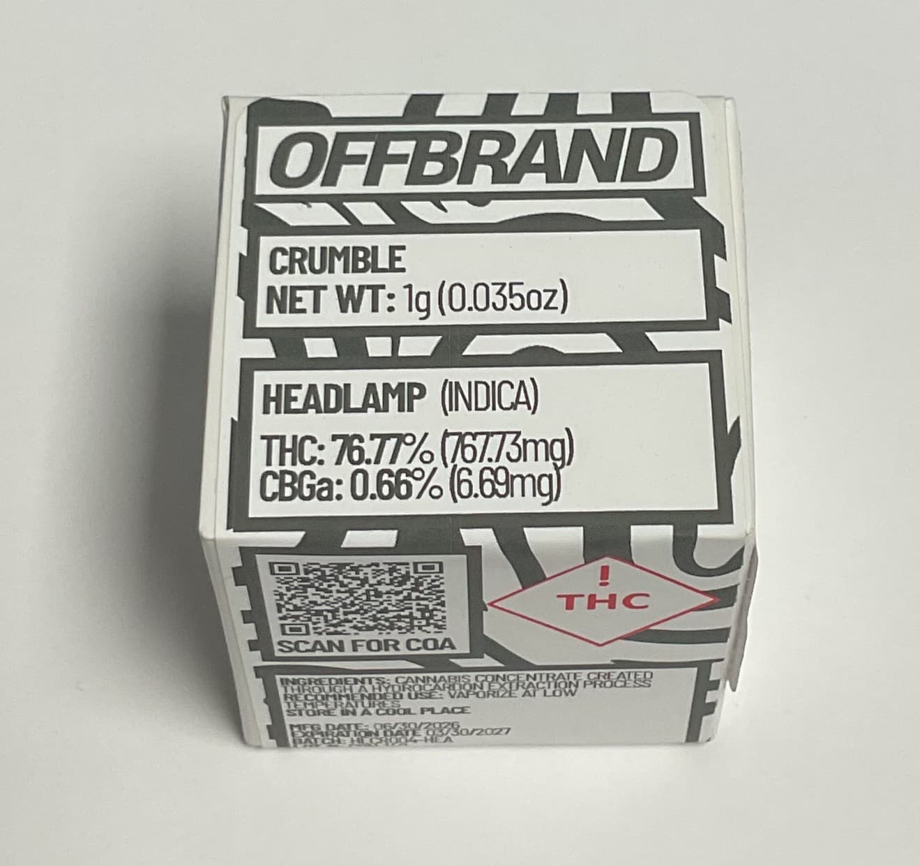 OffBrand Crumble | Headlamp (I)