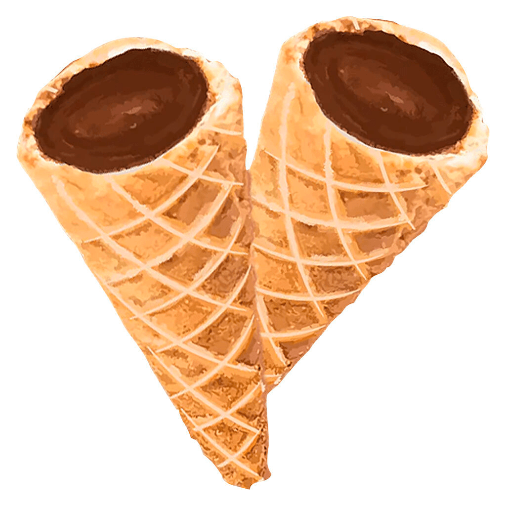 A-HA! A Ha Caramel Chocolate Live Rosin Waffle Cones 2pk