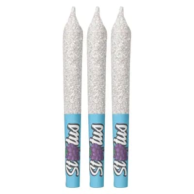 Status Grape Blast Liquid Diamond Infused & Diamond Coated Pre-Roll 3-pack
