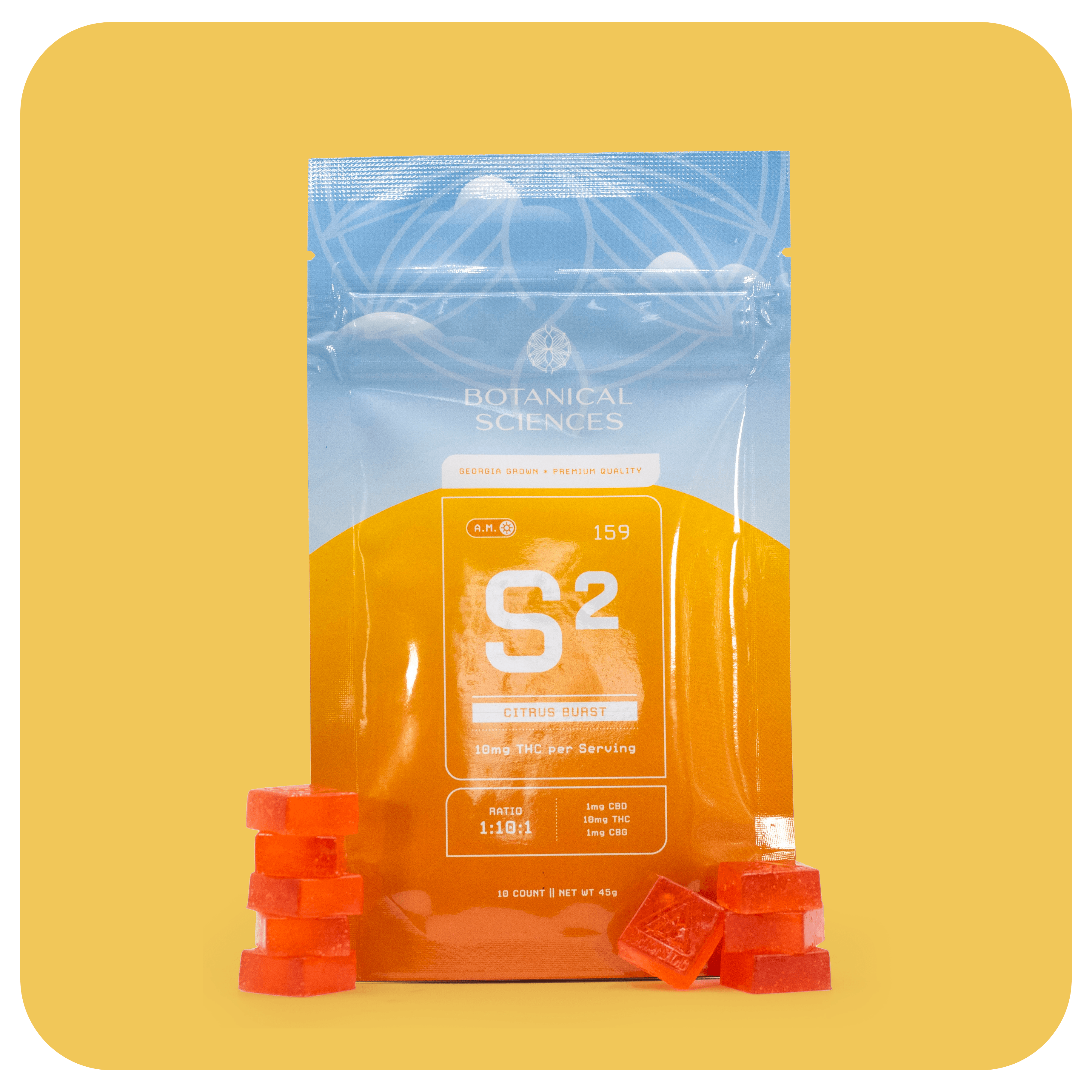 Botanical Sciences 10:1 Citrus Burst - AM (100mg THC/10mg CBD)