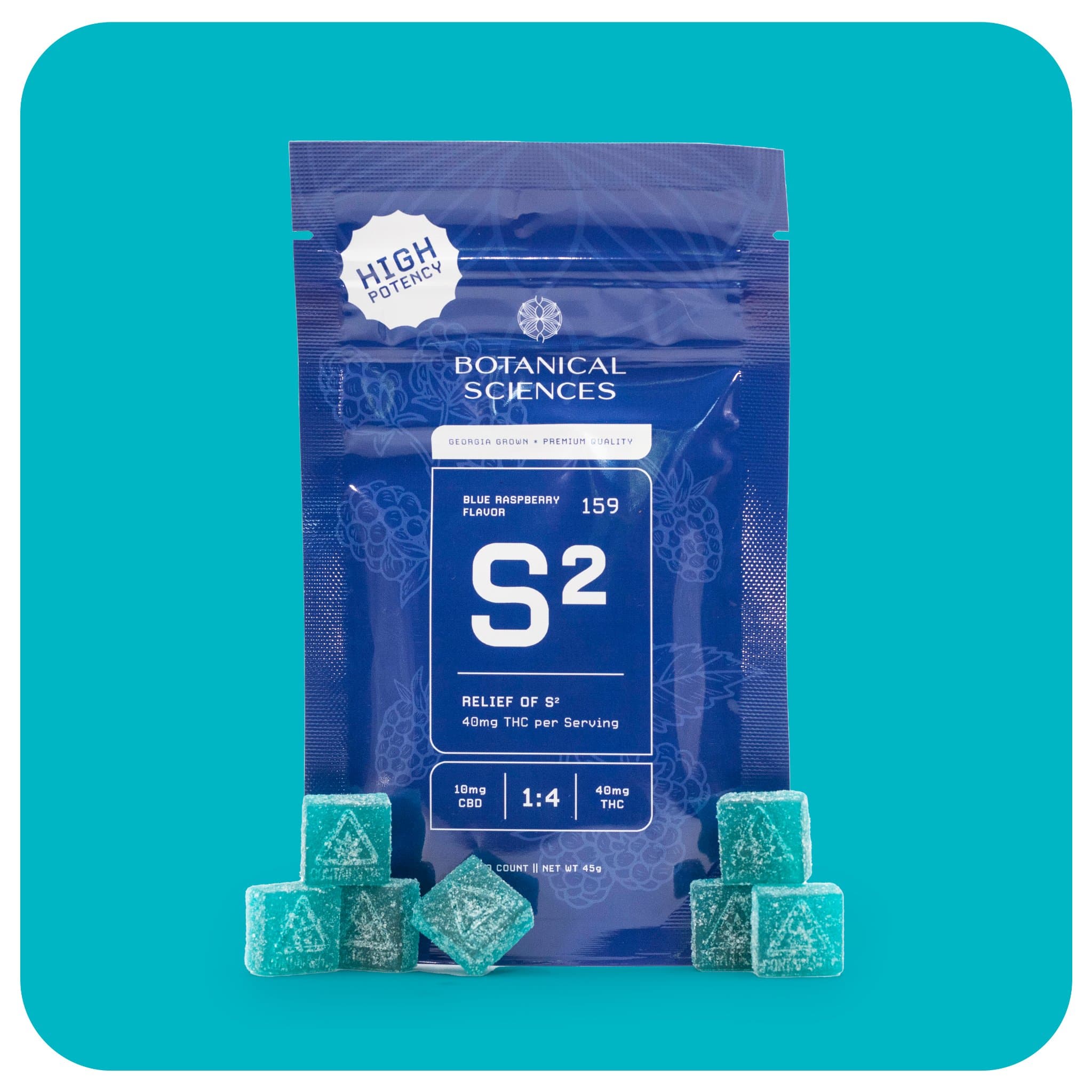 Botanical Sciences 4:1 Blue Raspberry (400mg THC/100mg CBD)