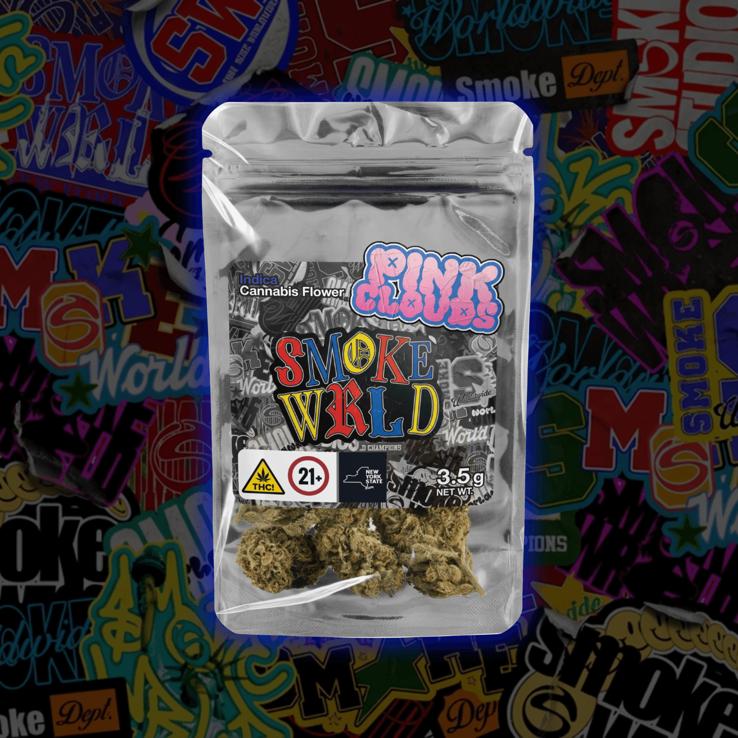 Smoke WRLD Pink Clouds