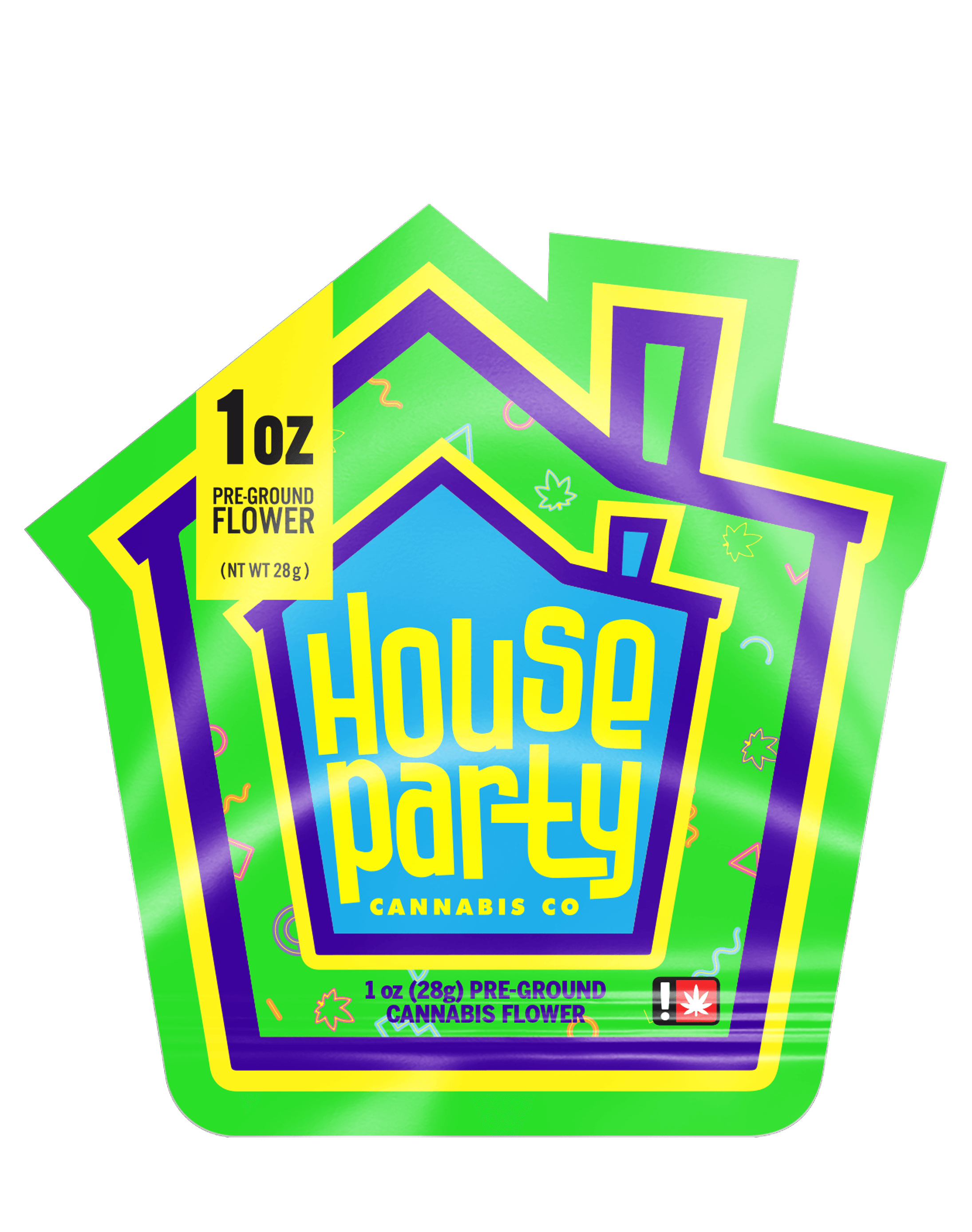 House Party CANNABIS PREGROUND - 28G - HYBRID - GREASE MONKEY
