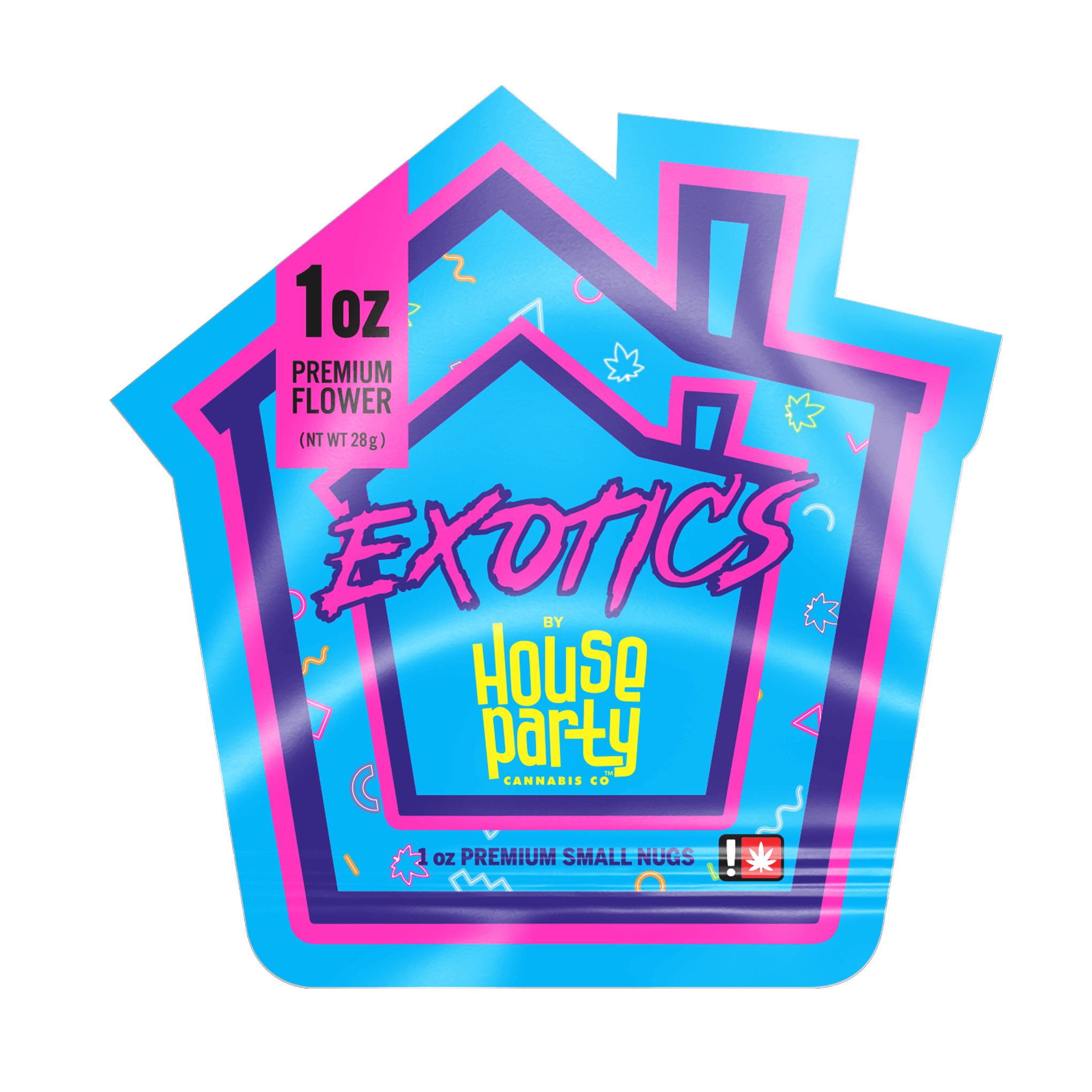House Party EXOTICS - CANNABIS FLOWER - 28G - INDICA - GMO