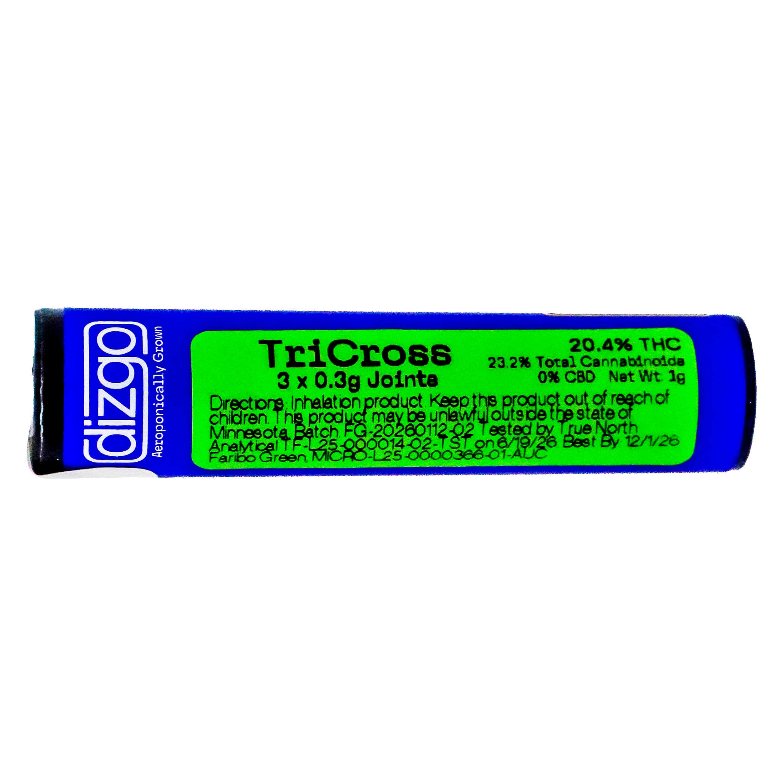 DZG TriCross Preroll 3pk 5555633266