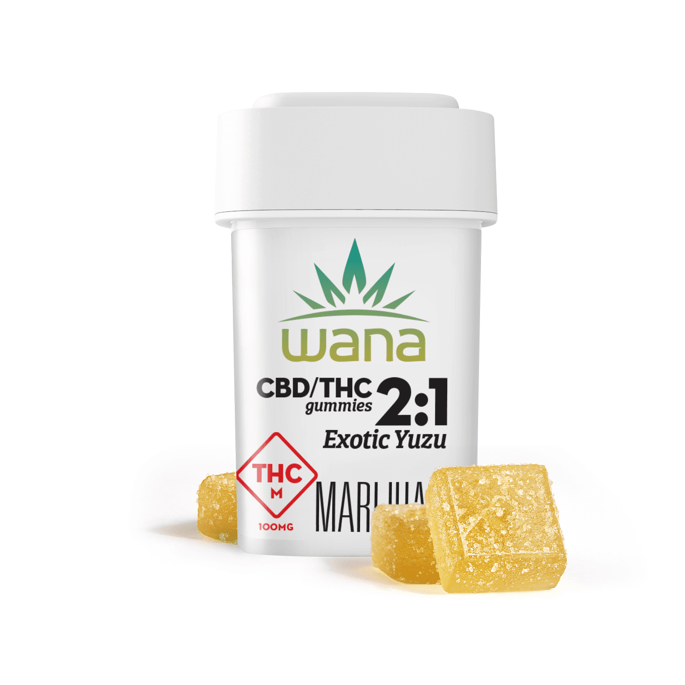 Wana Exotic Yuzu 2:1 Gummies | 100mg
