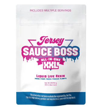 JERSEY SAUCE BOSS SUPER LEMON HAZE - LIVE RESIN DISPOSABLE - 2G