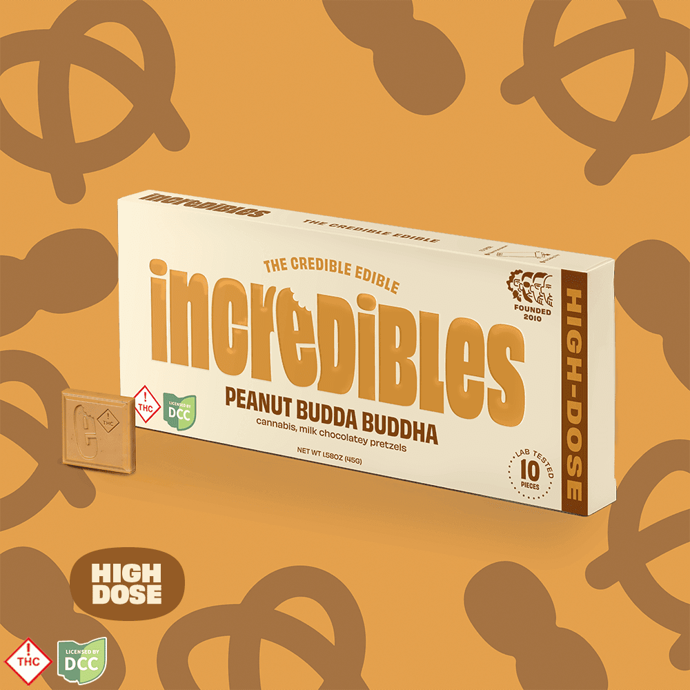 incredibles Peanut Budda Buddha High Dose Bar [10pk] (500mg)