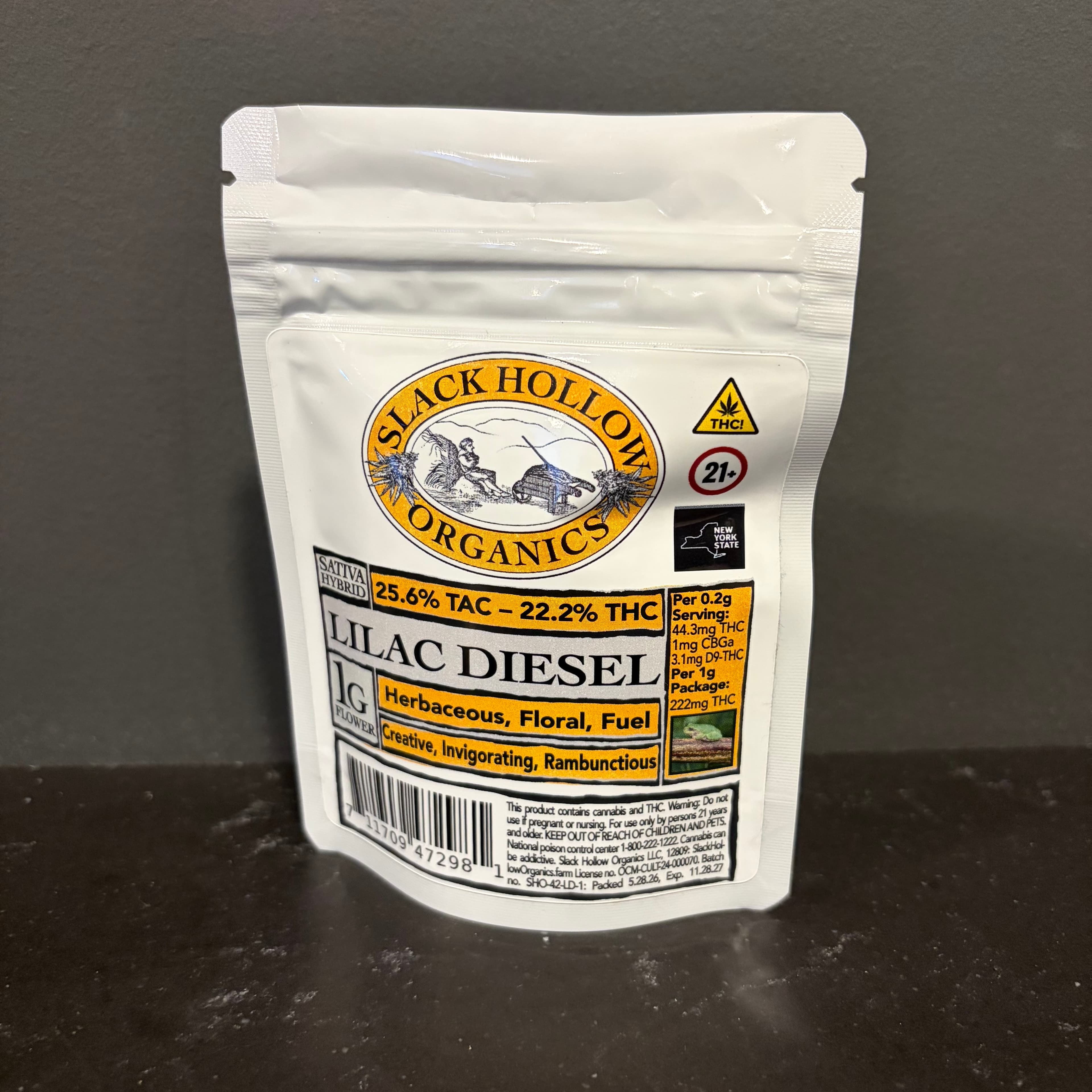 Slack Hollow Organics Lilac Diesel