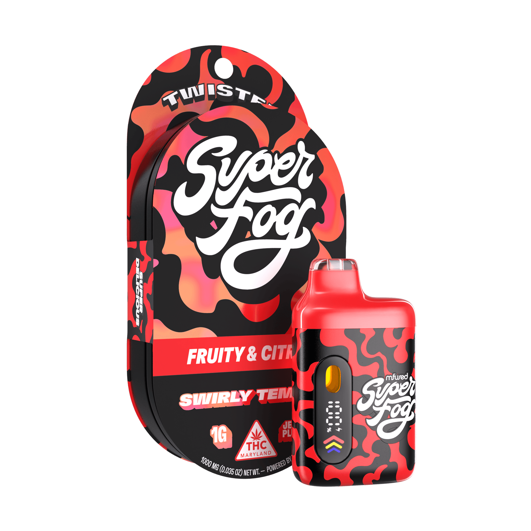 Super Fog Swirly Temple Disposable 1g - Super Fog Twisted