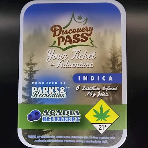 Parks And Recreation Acadia Blueberry 6x0.75g Infused Preroll Pack Parks & Rec