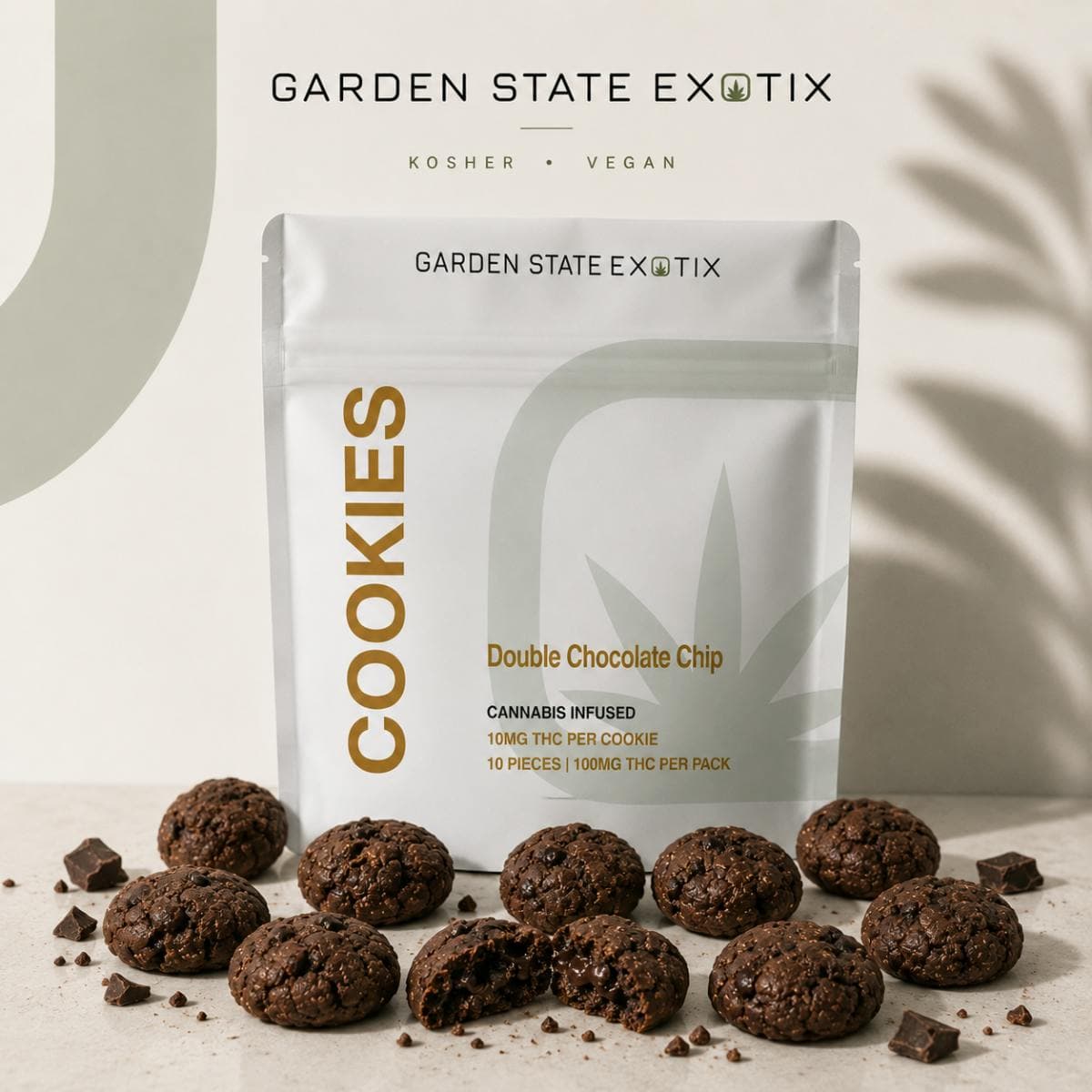 GARDEN STATE EXOTIX Double Chocolate Chip Cookies