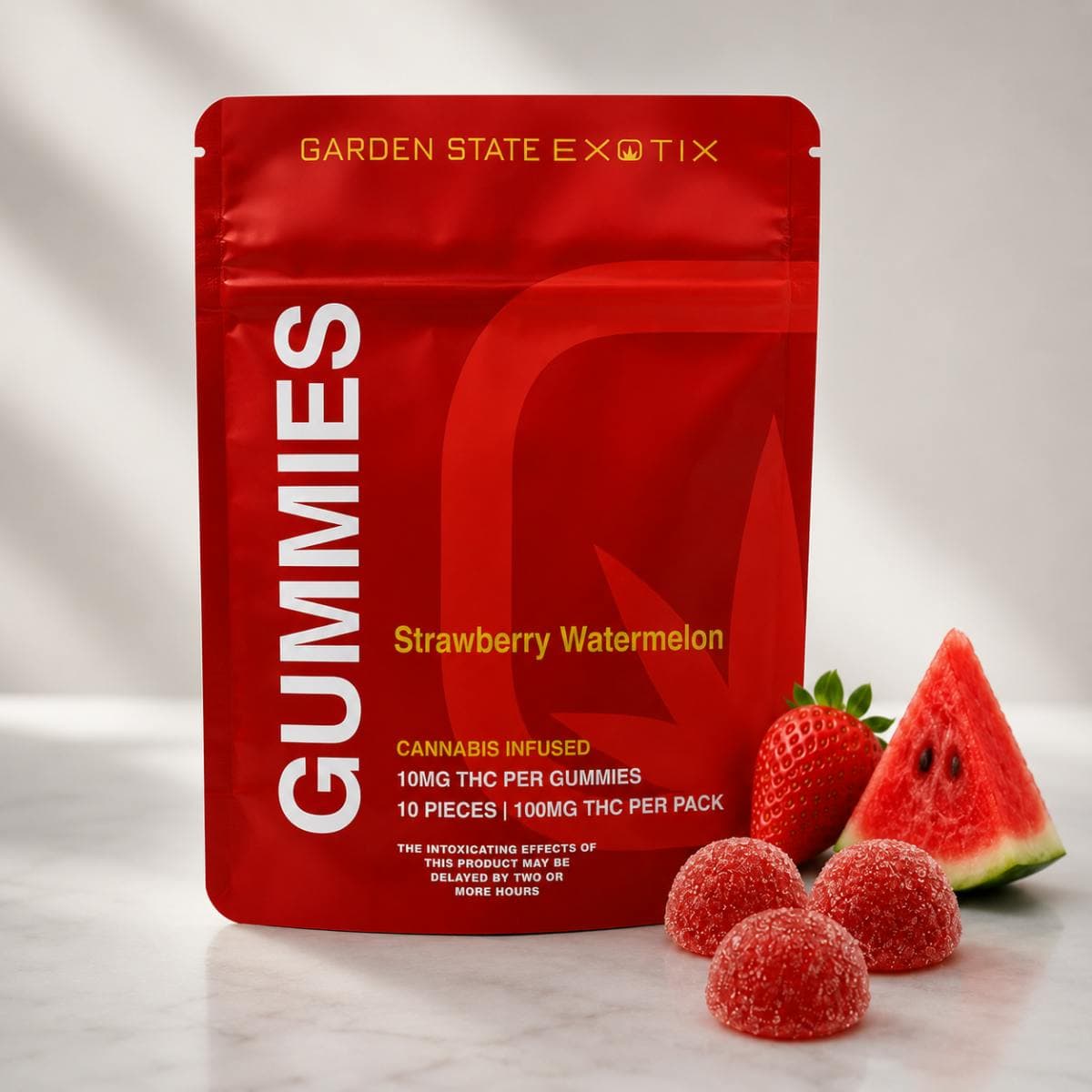 GARDEN STATE EXOTIX Strawberry Watermelon Gummies | 10pk