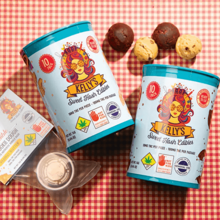 Kelly's Sweet Hash Edibles Kelly's: Dark Chocolate Mini Waffle Cones 10pk/100mg