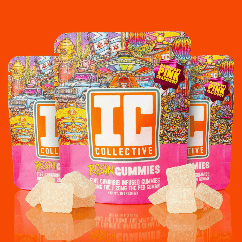 IC Collective IC Collective Live Rosin Gummies Passion Berry (H) 100mg