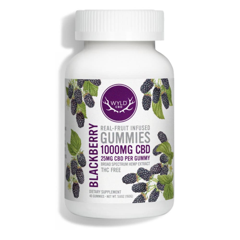 Wyld CBD Gummies - | Blackberry | 40ct | 1000mg