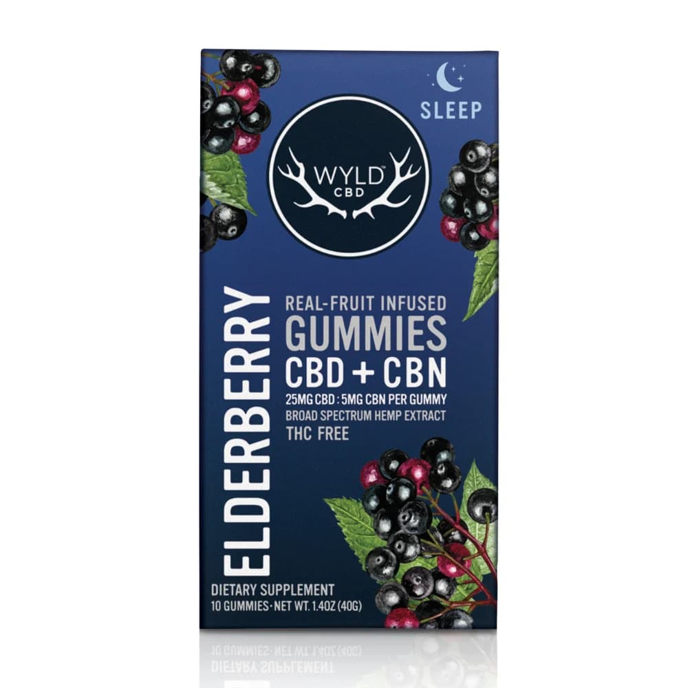 Wyld 250mg Elderberry CBD:CBN Gummies | 10-pack