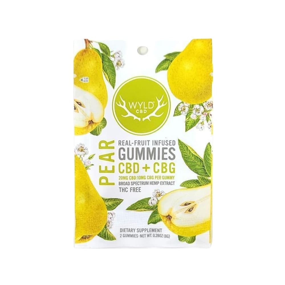 Wyld 40mg Pear CBD:CBG Gummies | 2-Pack
