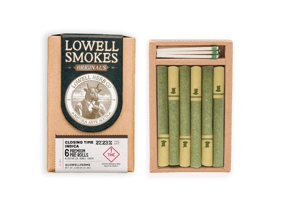 Lowell Herb Co Closing Time Indica [.6g each / 3.6g total]